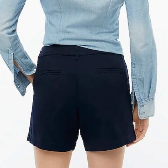 NWT J. Crew Factory 5" classic chino short In Navy - Picture 3 of 8